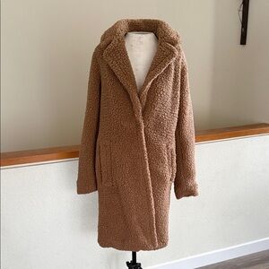 Chic Tan Teddy Coat Sherpa